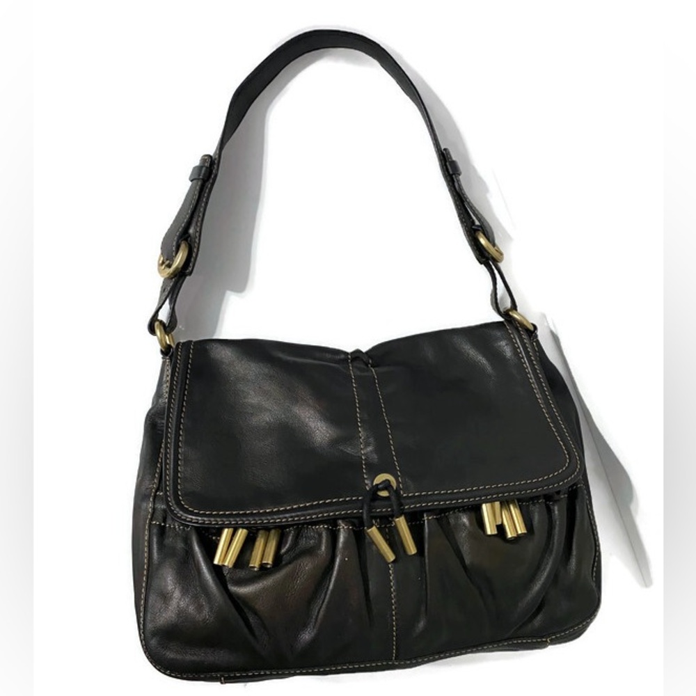 DonnaKaran dark brown shoulder bag.